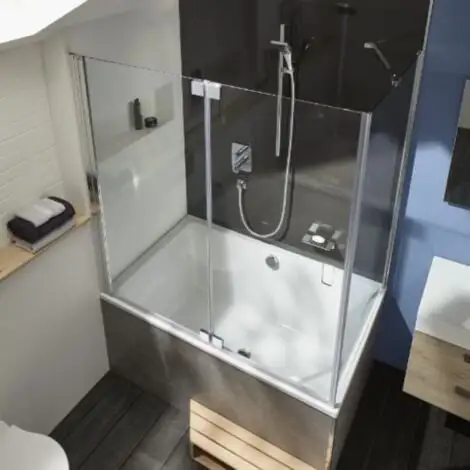 Jacob Delafon Pare Bain-douche D’angle Chrome Dimensions, 120 X 80 1 Jacob Delafon Pare Bain-douche D’angle Chrome Dimensions, 120 X 80