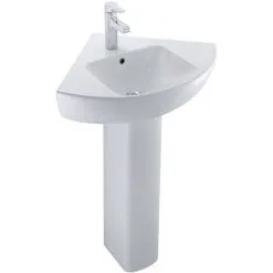 Jacob Delafon Colonne En Céramique, Compatible Avec Lavabo Struktura, Blanc