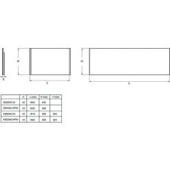 JACOB DELAFON Tablier Frontal Pour Baignoire Rectangulaire 180 X 60 Cm Installation Niche, Blanc 5 JACOB DELAFON Tablier Frontal Pour Baignoire Rectangulaire 180 X 60 Cm Installation Niche, Blanc -JACOB DELAFON Soldes 2022 57205080 3