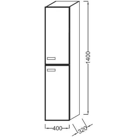 Colonne De Salle De Bain JACOB DELAFON Ola Up, 2 Portes, Blanc 3 Colonne De Salle De Bain JACOB DELAFON Ola Up, 2 Portes, Blanc – Image 3
