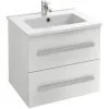 Meuble Simple Vasque JACOB DELAFON Ola Up Pour Salle De Bain, 2 Tiroirs, Blanc, 58,5 -JACOB DELAFON Soldes 2022 57583356 1