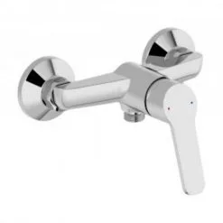 JACOB DELAFON Mitigeur De Douche Aimé Chrome + Douchette 2 Jets Jacob Delafon Shift Ellipse Chromé + Flexible Lisse Anti-torsion 1600 Mm, Chrome Jacob Delafon -JACOB DELAFON Soldes 2022 57583416 2
