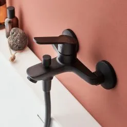 JACOB DELAFON Douchette Stick Shift Ellipse Noir Et Chrome Avec Mitigeur Bain Douche Aimé Black Et Flexible Lisse Anti-torsion 1600 Mm Noir Inimitable -JACOB DELAFON Soldes 2022 57583423 5