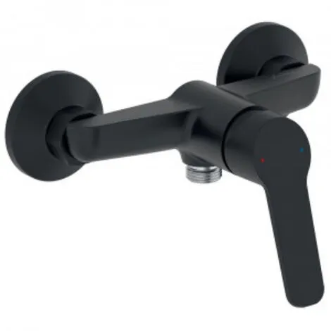 JACOB DELAFON Mitigeur Douche Aimé Black Avec Douchette Stick Shift Ellipse Noir Et Chrome Et Flexible Lisse Anti-torsion 1600 Mm Noir Inimitable 2 JACOB DELAFON Mitigeur Douche Aimé Black Avec Douchette Stick Shift Ellipse Noir Et Chrome Et Flexible Lisse Anti-torsion 1600 Mm Noir Inimitable – Image 2