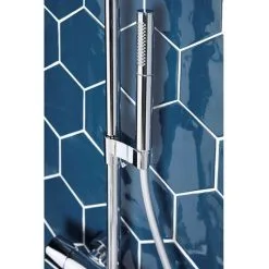 JACOB DELAFON Mitigeur Douche Eo Chromé Avec Douchette 2 Jets Shift Ellipse Chromé Et Flexible Lisse Anti-torsion 1600 Mm Chrome -JACOB DELAFON Soldes 2022 57583617 5