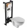Jacob Delafon Pack WC Suspendu Sans Bride Patio Avec Bâti-support Et Plaque Blanche -JACOB DELAFON Soldes 2022 57717476 1