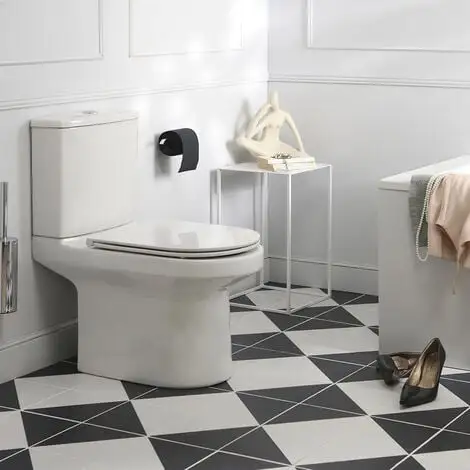 JACOB DELAFON WC Au Sol Sans Bride Elite + Abattant Extraplat 2 JACOB DELAFON WC Au Sol Sans Bride Elite + Abattant Extraplat – Image 2