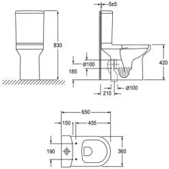 JACOB DELAFON WC Au Sol Sans Bride Elite + Abattant Extraplat 7 JACOB DELAFON WC Au Sol Sans Bride Elite + Abattant Extraplat -JACOB DELAFON Soldes 2022 57899819 4