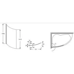 JACOB DELAFON Pare Baignoire,1 Volet, Courbé Micromega Duo Réversible -JACOB DELAFON Soldes 2022 58967214 3