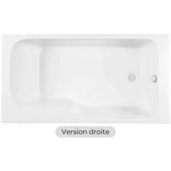 Baignoire Bain Douche JACOB DELAFON Malice, Antidérapante Blanc Mat, 160 X 85 - Version Droite -JACOB DELAFON Soldes 2022 60790191 3