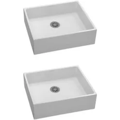 IDEAL STANDARD Lot De Deux Vasques à Poser Jacob Delafon Delta 50x40 Blanc