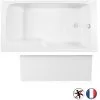 Baignoire Bain Douche JACOB DELAFON Malice Antidérapante + Tablier Niche Blanc Mat, 160 X 85 - Version Droite -JACOB DELAFON Soldes 2022 63759311 1