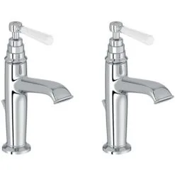 JACOB DELAFON Lot De Deux Mitigeurs Lavabo Cléo 1889 Chrome