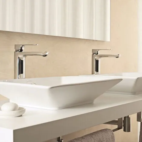 JACOB DELAFON Lot De Deux Mitigeurs Lavabo Haut Aleo+ Sans Bonde De Vidage 2 JACOB DELAFON Lot De Deux Mitigeurs Lavabo Haut Aleo+ Sans Bonde De Vidage – Image 2