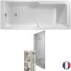 Baignoire Bain Douche JACOB DELAFON Struktura + Pare Bain + étagère, 170 X 70 -JACOB DELAFON Soldes 2022 6414777 1