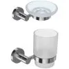 JACOB DELAFON Lot Porte Savon Classique Chrome Et Porte Gobelet Classique Avec Verre Chrome -JACOB DELAFON Soldes 2022 64167552 1