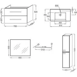 Meuble Simple Vasque JACOB DELAFON Ola Up + Colonne De Salle De Bain + Miroir Et Spots , 78,5 X 46,5 X 52, Chene 5 Meuble Simple Vasque JACOB DELAFON Ola Up + Colonne De Salle De Bain + Miroir Et Spots , 78,5 X 46,5 X 52, Chene -JACOB DELAFON Soldes 2022 64497149 3