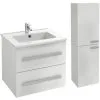 Meuble Simple Vasque JACOB DELAFON Ola Up + Colonne De Salle De Bain, 2 Portes, 58,5 X 46,5 X 52, Blanc -JACOB DELAFON Soldes 2022 64501923 1