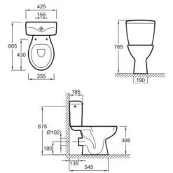 JACOB DELAFON Lot De 2 WC à Poser Eolia + Abattant -JACOB DELAFON Soldes 2022 64529746 2