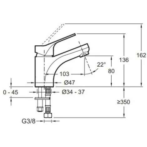 Robinet Lavabo JACOB DELAFON Brive Installation Rapide 3 Robinet Lavabo JACOB DELAFON Brive Installation Rapide – Image 3