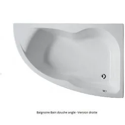 JACOB DELAFON Baignoire En Angle Microméga Duo Acrylique, 150 X 100 - Version Droite