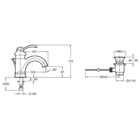 JACOB DELAFON Mitigeur Lavabo Retro Fairfax 4 JACOB DELAFON Mitigeur Lavabo Retro Fairfax – Image 4