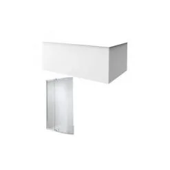 Tablier Frontal JACOB DELAFON Baignoire Rectangulaire + Pare Bain Installation En Angle , Blanc Brillant