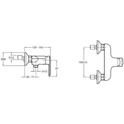 Mitigeur Douche JACOB DELAFON Kumin, Mécanique Et Mural, Chrome -JACOB DELAFON Soldes 2022 71627331 4