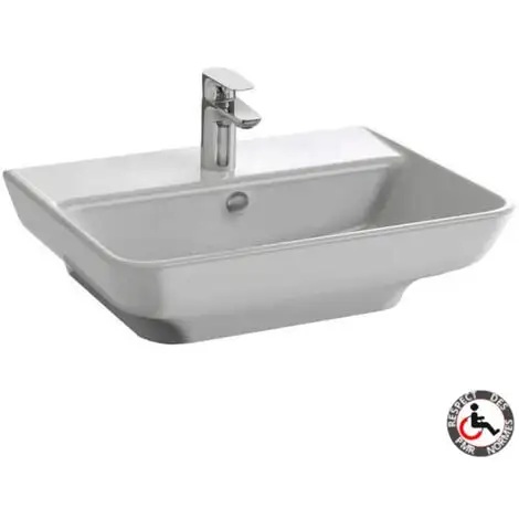 Lavabo PMR JACOB DELAFON Struktura Non Meulé, Blanc -JACOB DELAFON Soldes 2022 72225423 1