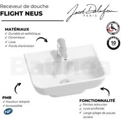 Lavabo PMR JACOB DELAFON Struktura Non Meulé, Blanc -JACOB DELAFON Soldes 2022 72225423 3