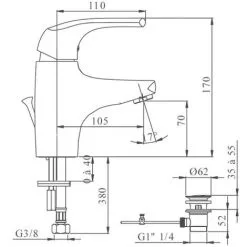JACOB DELAFON Mitigeur Lavabo Nateo -JACOB DELAFON Soldes 2022 807161 3