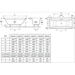 JACOB DELAFON Baignoire Droite Evok Acrylique, 170 X 70 -JACOB DELAFON Soldes 2022 8970683 3