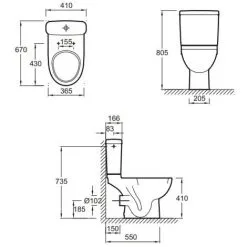 WC à Poser JACOB DELAFON Odeon Up + Abattant, Abattant Standard -JACOB DELAFON Soldes 2022 98194 5