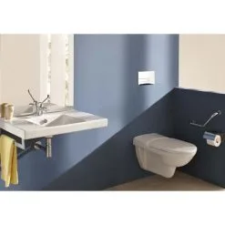 JACOB DELAFON Grohe Pack WC Suspendu Sans Bride Bau Ceramic + Abattant + Plaque + Bâti Grohe, Plaque Blanche 6 JACOB DELAFON Grohe Pack WC Suspendu Sans Bride Bau Ceramic + Abattant + Plaque + Bâti Grohe, Plaque Blanche -JACOB DELAFON Soldes 2022 9844403 2