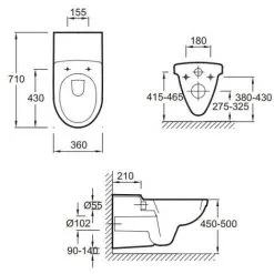 JACOB DELAFON Grohe Pack WC Suspendu Sans Bride Bau Ceramic + Abattant + Plaque + Bâti Grohe, Plaque Blanche 8 JACOB DELAFON Grohe Pack WC Suspendu Sans Bride Bau Ceramic + Abattant + Plaque + Bâti Grohe, Plaque Blanche -JACOB DELAFON Soldes 2022 9844403 4